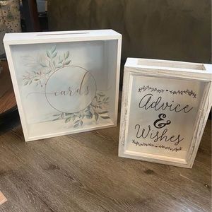 Wedding decor - card boxes